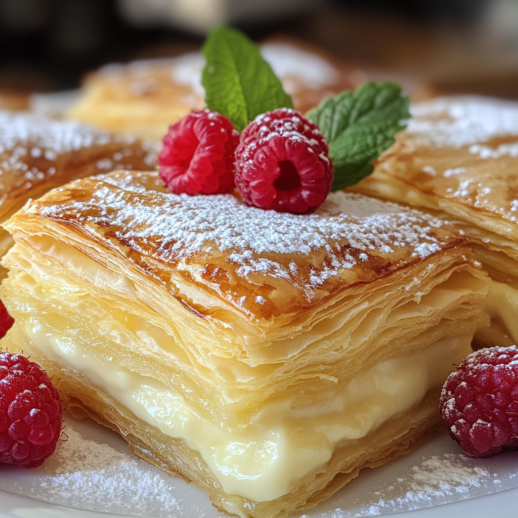 Creamy Custard Puff Pastry Delight