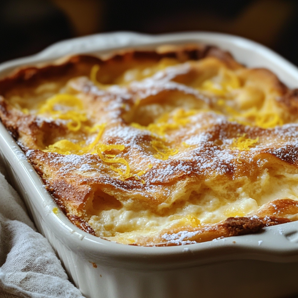 4-Ingredient Lemon Cream Cheese Dump Cake