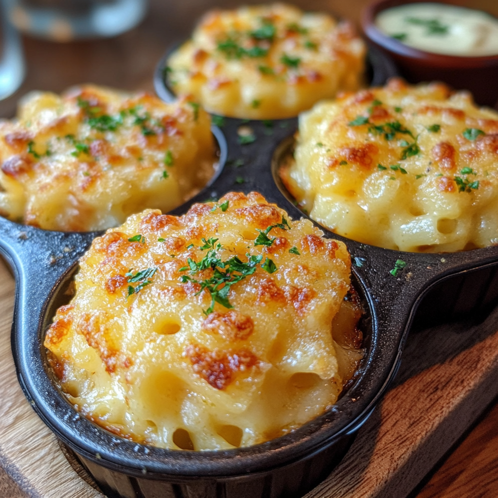 Baked Creamy Macaroni and Cheese Rounds