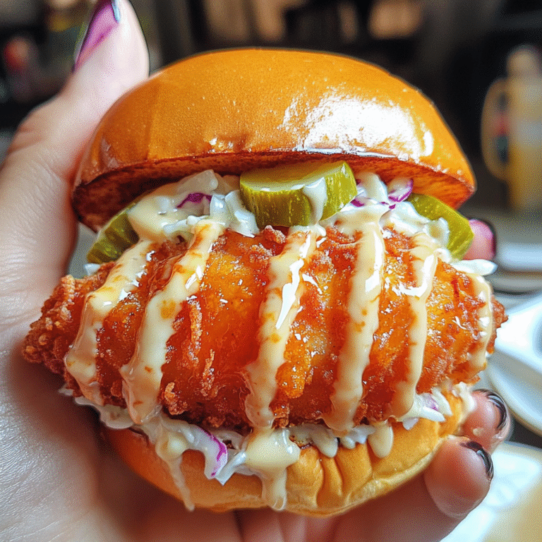Crispy Baked Hot Honey Chicken Sandwiches