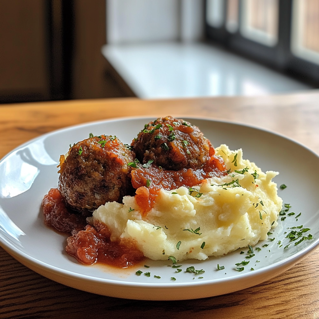 Sauerkraut Meatballs in Tangy Tomato Gravy