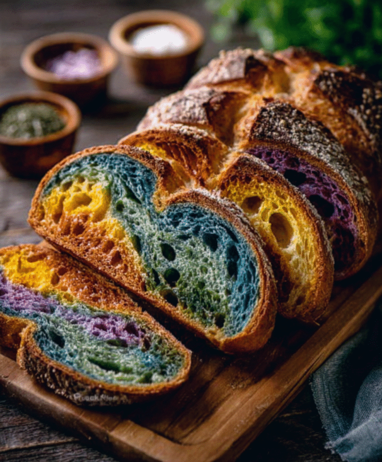 Rainbow Swirl Sourdough Bread