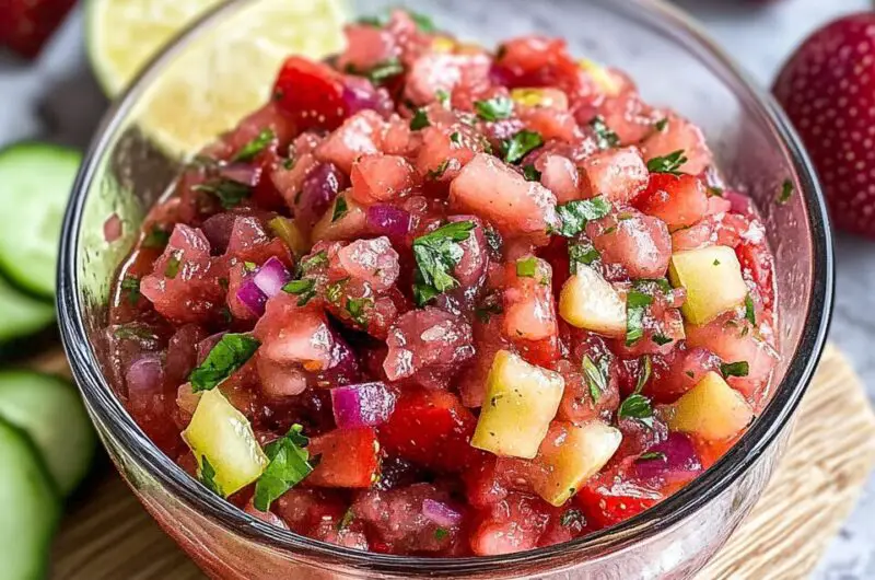 Strawberry Rhubarb Salsa: A Sweet & Tangy Delight!